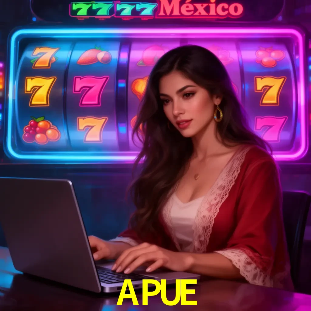 APUE Slots - tragamonedas, RTP y control Tragamonedas APUE con símbolos, saldo móvil y reglas de apuesta visibles